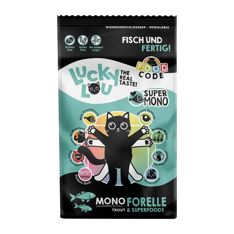 Versand Am Gleichen Tag Lucky Lou Food Code Mono Forelle 1,7 kg